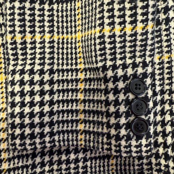 Vintage Pendleton Women's 100% Virgin Wool Houndstooth Plaid Blazer Size Medium - Picture 7 of 9